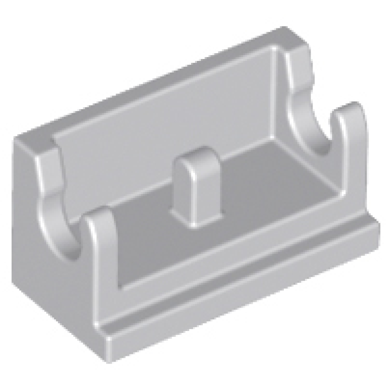 Scharnier Steen 1x2 basis Light Bluish Gray